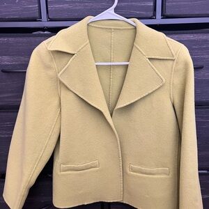 Women's light green blazer jacket